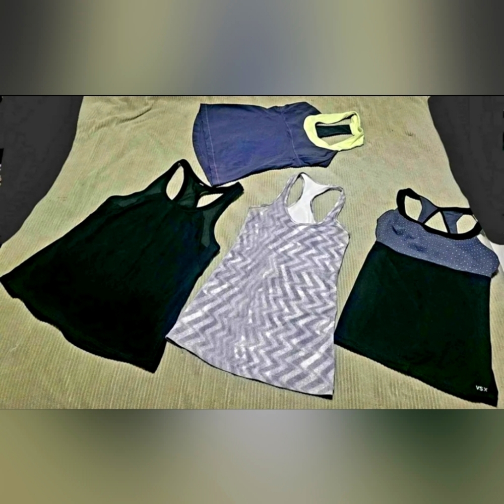 Lululemon and Victoria's Secret tank tops